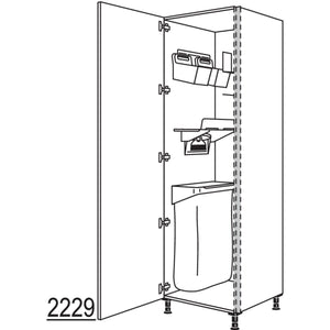 nobilia XL-Hochschrank mit Multifunktionshalterung Laundry-Area NHSOSF60-3X 56955