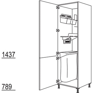 Nobilia XL-Hochschrank mit Ordnungssystem Laundry-Area HDOS50-3X 50241
