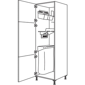Nobilia XL-Hochschrank mit Ordnungssystem Laundry-Area HOS50-2X 40239