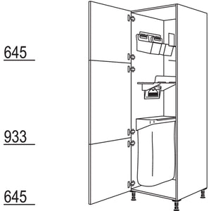 Nobilia XL-Hochschrank mit Ordnungssystem Laundry-Area HOS50-3X 50239