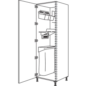nobilia XL-Hochschrank mit Ordnungssystem Laundry-Area NHSOSF60-2X 45949