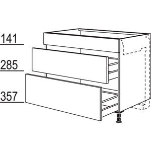 nobilia XL-Kochstellenschrank fuer Kochfeldabzug KM2A120-X 33388