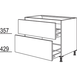 Nobilia XL-Spuelen-Auszugschrank SPUDASA100-X 31230