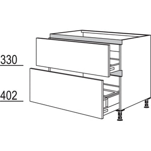 Nobilia XL-Spuelen-Auszugschrank Separato NSPU2A-ASS60-X 56231