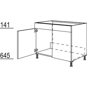 Nobilia XL-Spuelenschrank SPU90-X 33161