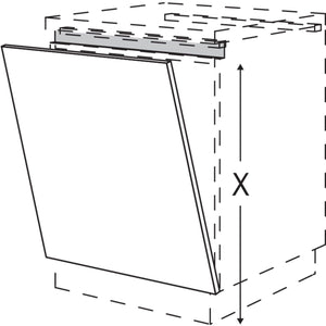 Nobilia XL-Tuerfront fuer vollintegrierte Unterbaugeraete NGSB60-X 54866