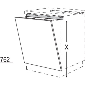 Nobilia XL-Tuerfront fuer vollintegrierte Unterbaugeraete NGSB60-X 54866
