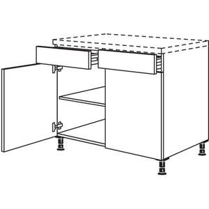 Nobilia XL-Unterschrank US100-X 37071 100cm breit