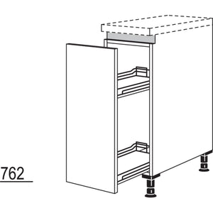 Nobilia XL-Unterschrank mit Apothekerauszug Junior NUAJ30-X 56129