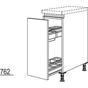 Nobilia XL-Unterschrank mit Apothekerauszug Junior NUAJO30-X 57140