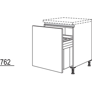 Nobilia XL-Unterschrank mit Muelltrennsystem Euro-Cargo NUASL-EC60-X 56473