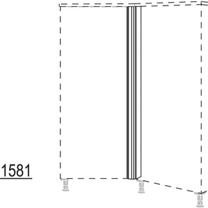 Nobilia XL-Winkelpassstueck 135-- variabel HPE135-V-X 32753
