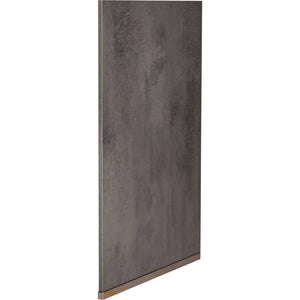 nobilia Abschlusswange UWA16 Küchen-Unterschrank oder Geschirrspüler Tiefe 58,5cm in 354 Beton schiefergrau mit Bodenprofil