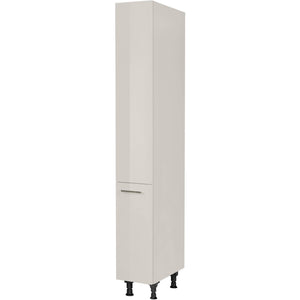 nobilia Apothekerschrank HDA30 1 30 cm Hell Grau Seiden grau Hoch Glanz 455 Flash 648