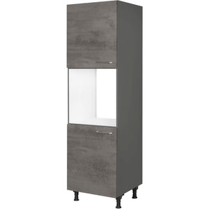 nobilia Geräte Umbau Backofen GO 1 60 cm Beton Schiefergrau Dunkel Anthrazit 889 Riva 371