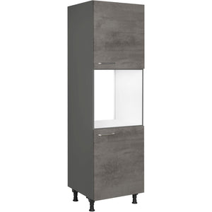 nobilia Geräte Umbau Backofen GO 1 60 cm Beton Schiefergrau Dunkel Anthrazit 889 Riva 371