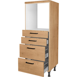 nobilia Geräte Umbau Backofen GO2S2A 60 cm Eiche Sierra Hell 405 Structura 382