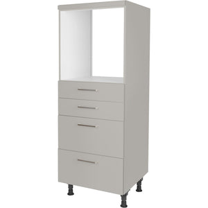 nobilia Geräte Umbau Backofen GO2S2A 60 cm Hellgrau Stein grau super matt 341 Touch 317