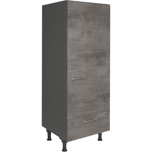 nobilia Geräte Umbau Kühlautomat G123S 60 cm Beton Schiefergrau Dunkel Anthrazit 889 Riva 371