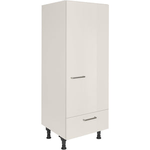 nobilia Geräte Umbau Kühlautomat G123S 60 cm Hell Grau Seiden grau Hoch Glanz 455 Flash 648