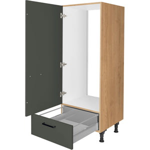 nobilia Geräte Umbau Kühlautomat G123S 60 cm Mineral Grün Ultra Matt 964 Easytouch 945