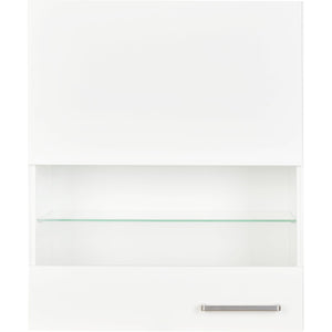 nobilia Hängeschrank WGLS60-01 mit Segmentglastür und 2 Glaseinelegeböden 60cm links