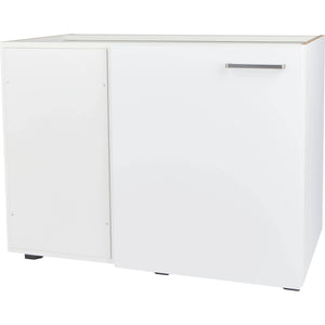 nobilia Halbeckschrank UEDF100 Küchen-Eckunterschrank weiß UED100-60 32099 Linksanschlag