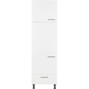 nobilia Hochschrank für Kühl-Gefrierkombination G145A-1 60cm, 2 Türen, 1 Schublade, Linksanschlag