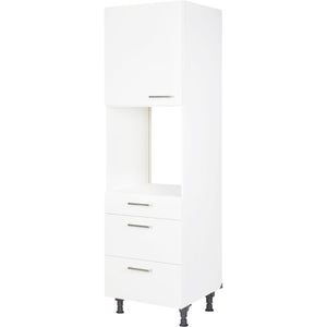 nobilia Hochschrank für Backofen und Mikrowelle GOS2A-1 60cm 1 Schublade, 2 Auszüge, 1 Tür links