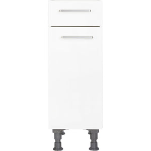 nobilia Küchen-Unterschrank US30 Weiß mit Schublade 30cm, 1 Einlegeboden, links