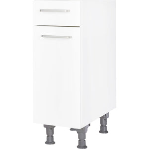 nobilia Küchen-Unterschrank US30 Weiß mit Schublade 30cm, 1 Einlegeboden,Linksanschlag