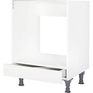 nobilia Ofenschrank HUS Backofenschrank Herdschrank mit Schublade 60cm weiß