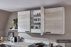 nobilia U-Küche Inox 216 Lacklaminat Stahl gebürstet Nachbildung 240x345x240cm konfigurierbar Detail