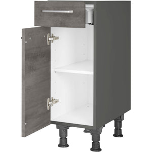 nobilia Unterschrank US30 30 cm Beton Schiefergrau Dunkel Anthrazit 889 Riva 371