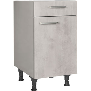 nobilia Unterschrank US45 45 cm Beton Grau Hellgrau Anthrazit 892 Riva 371