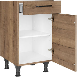 nobilia Unterschrank US45 45 cm Eiche Havanna Dunkel 402 Structura 382