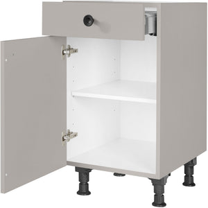 nobilia Unterschrank US45 45 cm Stein Grau Matt 772 Cascada 684