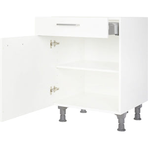 nobilia Unterschrank für autarkes Kochfeld KS60 Kochstellenschrank 60cm Weiß 1 Schublade-20333