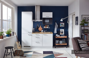 nobilia elements Miniküche Bremerhaven im Arbeitsplattendekor 192 Eiche Provence