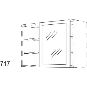 Nobilia Glasrahmen-Schiebetuer WSTGR60-1 43816
