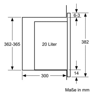 Junker Einbau-Mikrowelle JP 4119260 800 Watt und 20 Liter Garraum in schwarz Elektrogeräte Junker