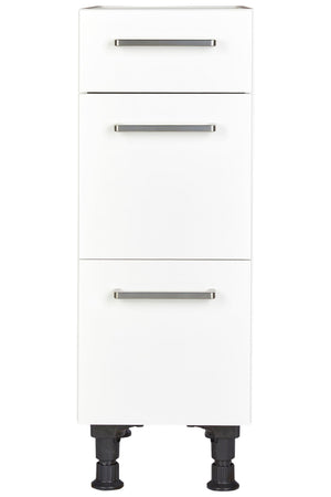 Küchen Unterschrank 30cm in Weiß mit Schubladen Küchenblock Küchenzeile nobilia Unterschrank nobilia