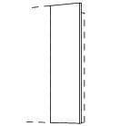 nobilia Passleiste für Wandschränke & Hängeschränke in Alpinweiß 20cm WPK20-02 Küchen-Wandschrank Zubehör nobilia Rechts