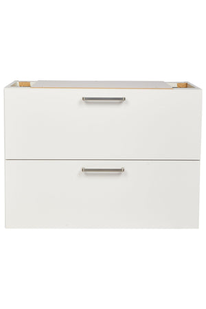 nobilia Waschtischunterschrank Badezimmer Waschbeckenunterschrank 2 Schubladen 60cm 80cm Weiß Waschbeckenunterschrank nobilia