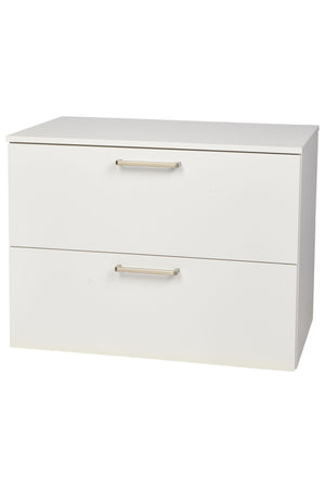 nobilia Waschtischunterschrank Badezimmer Waschbeckenunterschrank 2 Schubladen 60cm 80cm Weiß Waschbeckenunterschrank nobilia