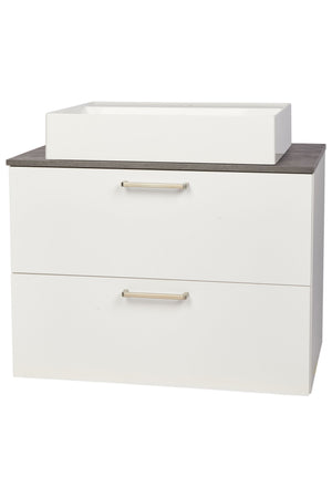 nobilia Waschtischunterschrank Badezimmer-Waschtischschrank 2 Auszüge Schubladen 60cm 80cm Waschbeckenunterschrank Waschbeckenunterschrank nobilia