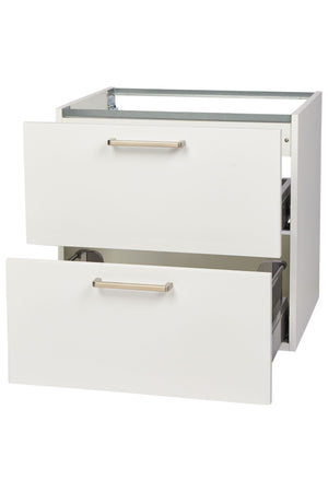 nobilia Waschtischunterschrank Badezimmer-Waschtischschrank 2 Auszüge Schubladen 60cm 80cm Waschbeckenunterschrank Waschbeckenunterschrank nobilia