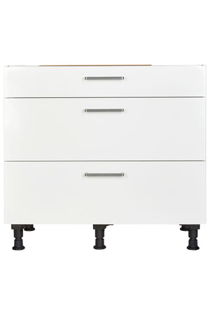 Set aus nobilia Unterschrank 90cm & Leonard autark Glaskeramik-Kochfeld LAS6001F Küchenschrank-E-Gerät-Kombi nobilia