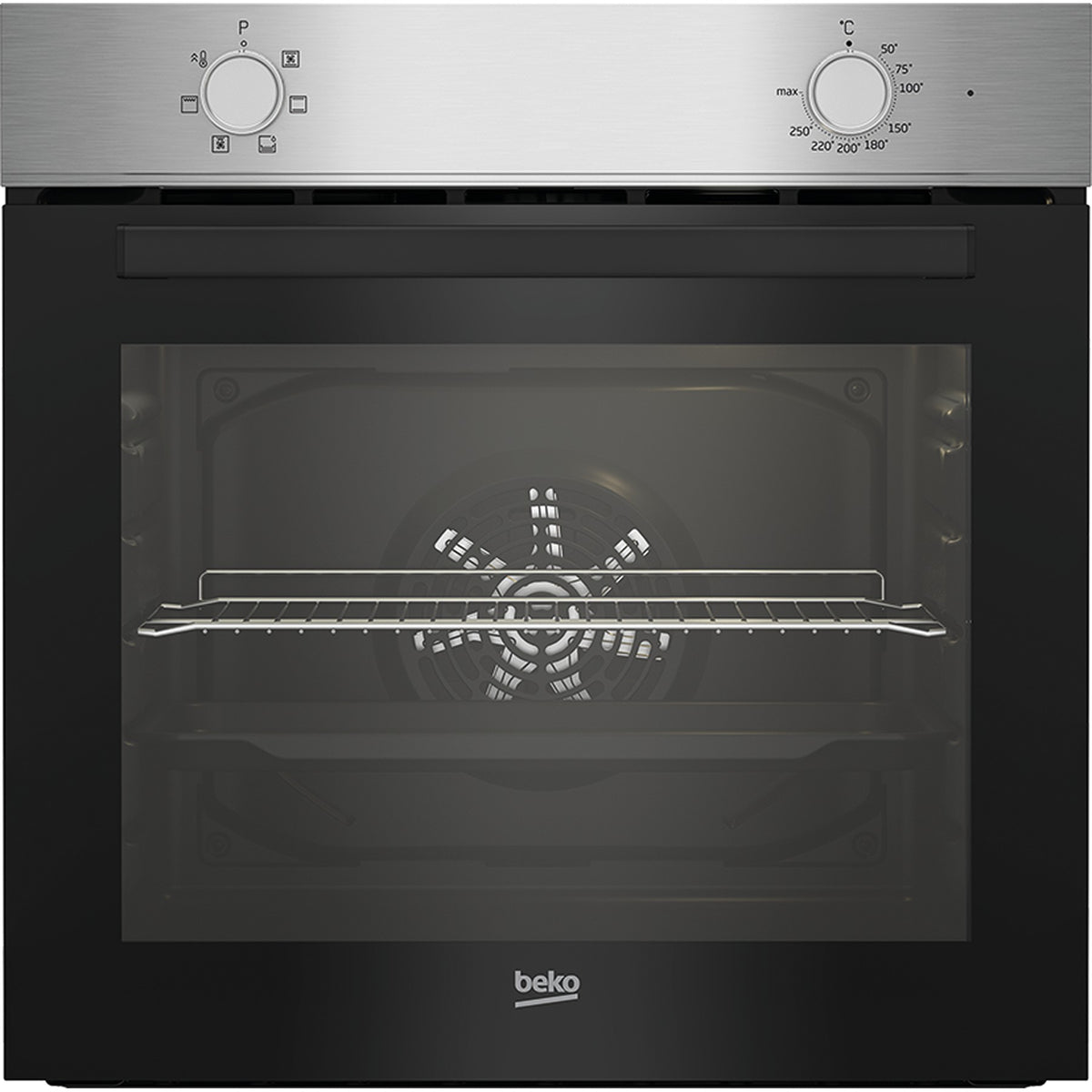 Beko Einbau-Backofen BBIE110N2X Hydrolyse Umluft Sologerät 66 Liter 86769