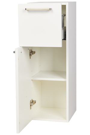 BSA30-86 Midischrank geöffnet Weiß